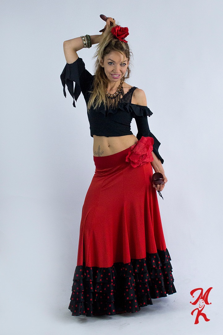Kostium Hiszpanki Flamenco - obrazek 4