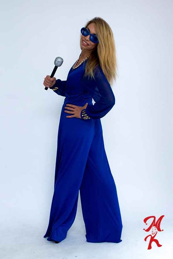 Kombinezon Szafirowy Lata 80 - obrazek 2