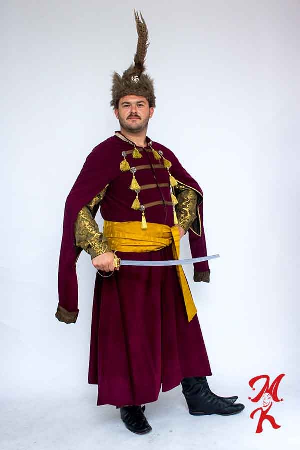 Bordowy Kontusz Szlachecki - obrazek 2