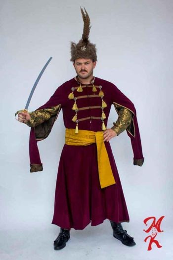 Kontusz Szlachecki Bordowy