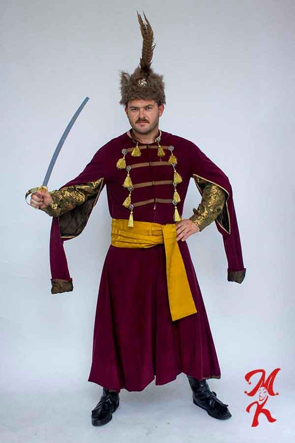 Kontusz Szlachecki Bordowy