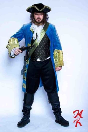 Strój Pirata Niebieski